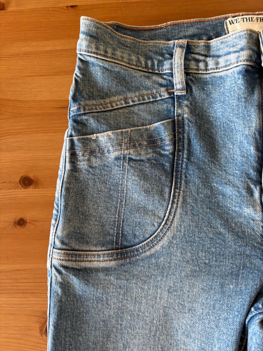 We The Free Aiden Slim Flare Blue Jeans Size 30 NWOT - Picture 9 of 15